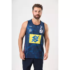 Regata Vôlei De Praia Brasil Oficial Masculina Azul Petróleo Volt