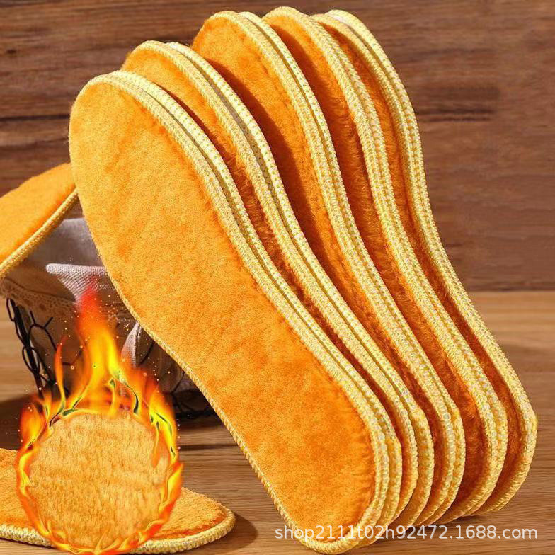 Calçado de inverno quente, com palmilhas de algodão grossas e forradas, antiodor, absorvente de suor, respirável, resist