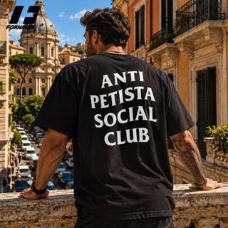Camiseta Anti Social Social Club 100% Algodão Unissex Streetwear Oversized Masculina Camisa Estampada Casual