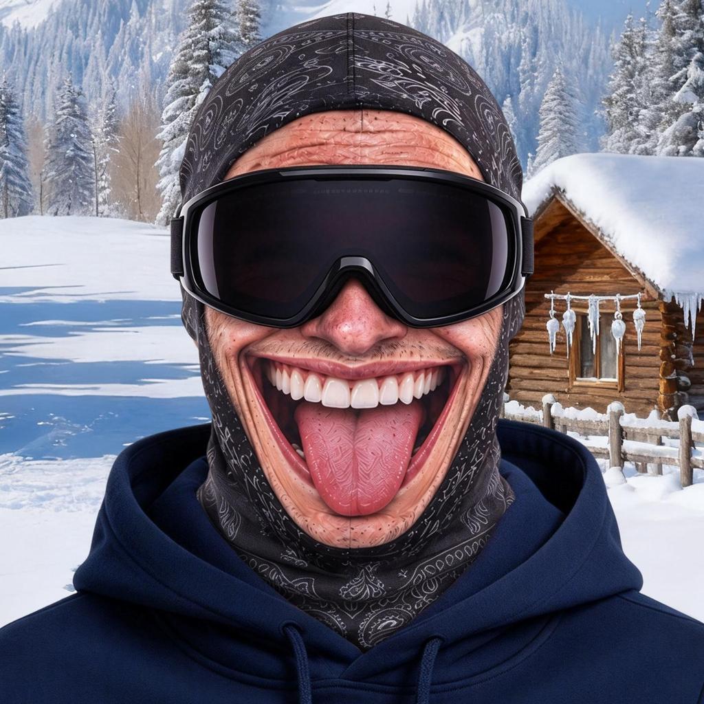 Máscara Facial De Esqui À Prova De Vento Quente Elástico Ajustar Pescoço Gaiter Cosplay Capa Para Adultos Mulheres Homen