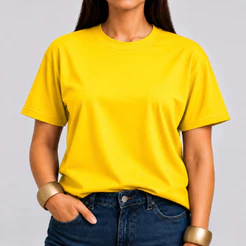 Camiseta Lisa Feminina 100% Algodão Premium Trabalho Passeio Versátil