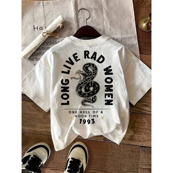 Camiseta gola redonda estampada manga curta confortável linda moderna estilosa moda casual tendência verão