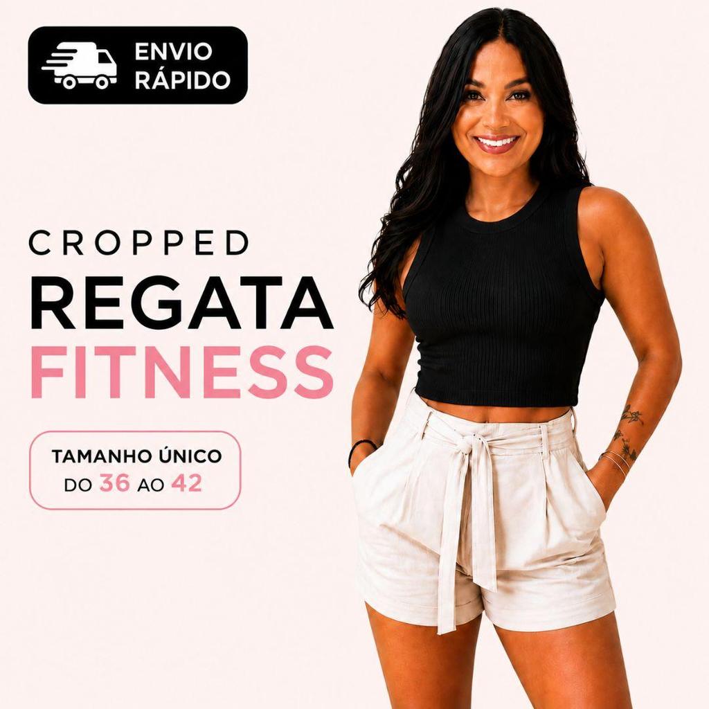Blusinha Cropped Regata Canelado Blusa Feminina Básico top canelada ACADEMIA E MODA FITNESS