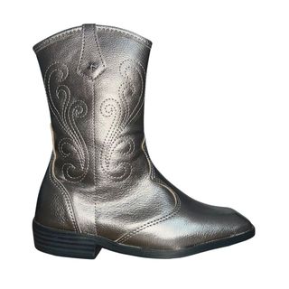 Bota Cano Médio Country Infantil Menina Molekinha 2183.201 Prata