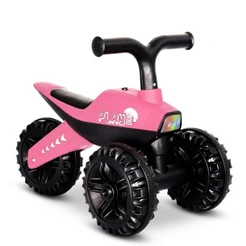 Triciclo Infantil 3 Rodas Motoca de Equilíbrio Com Luz E Som Rider até 30kg Rosa Kababy