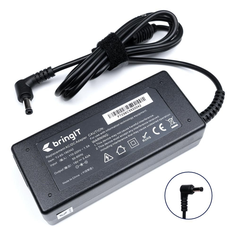 Fonte para Notebook compatível com Positivo Stilo XCI7660 19V 3.42A 65W — oferta na Shopee
