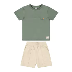 Conjunto Infantil Menino Recorte Frente Colorittá Verde