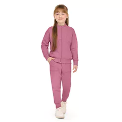 Conjunto Longo Infantil Menina Monocromático Elian Rosa