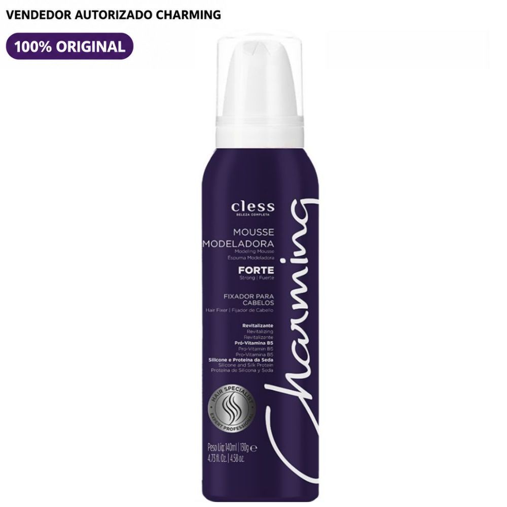Mousse Modelador Charming Forte 140ml | Fixação, Volume e Definição