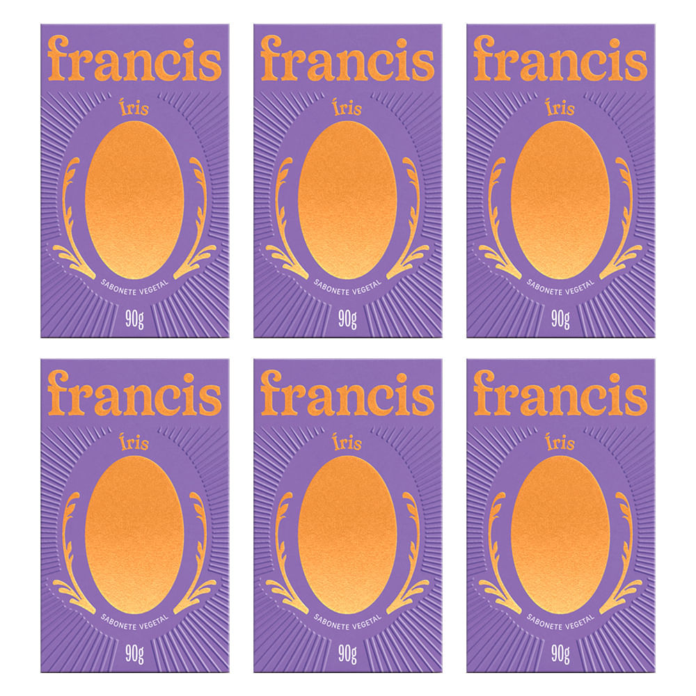 Kit Sabonete Francis Íris 90g - 6 Unidades