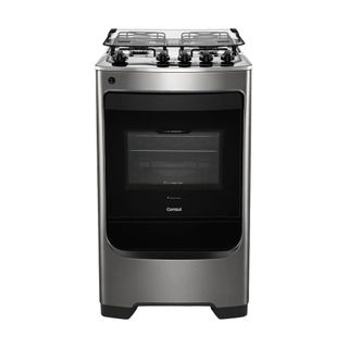 Fogão Consul 4 Bocas cor Inox com Acendimento Automático - CFO4NAR