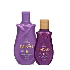Kit Loção Hidratante Paixão Irresistível 200ml + Óleo Corporal Paixão 100ml