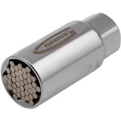 Soquete universal 6 a 21 mm encaixe 3/8" aço cromo vanádio 1319155 - Gross