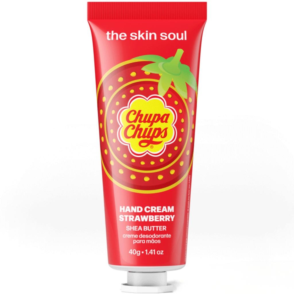 The Skin Soul Creme Desodorante Mãos Strawberry Chupa Chups 40g