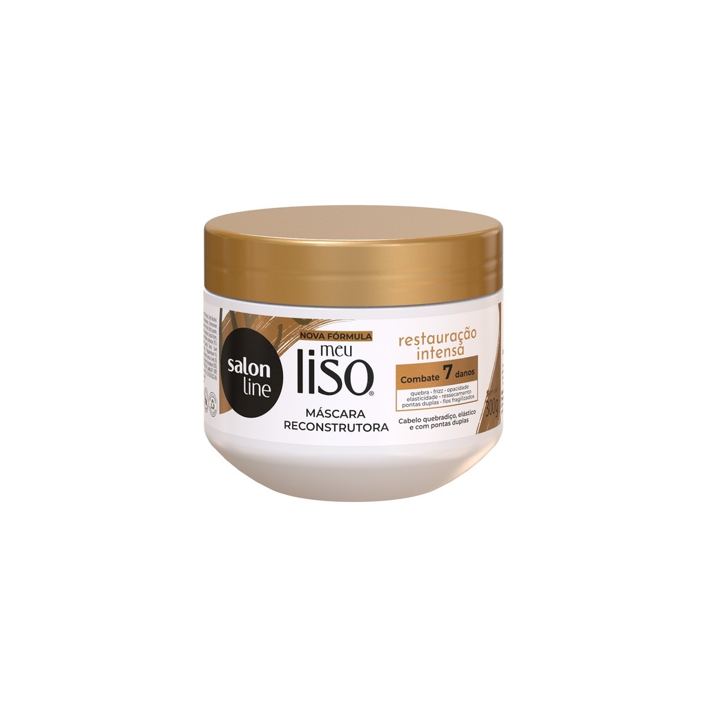 Máscara Restauradora Meu Liso Restauração Intensa Salon Line 300g em Oferta na Shopee
