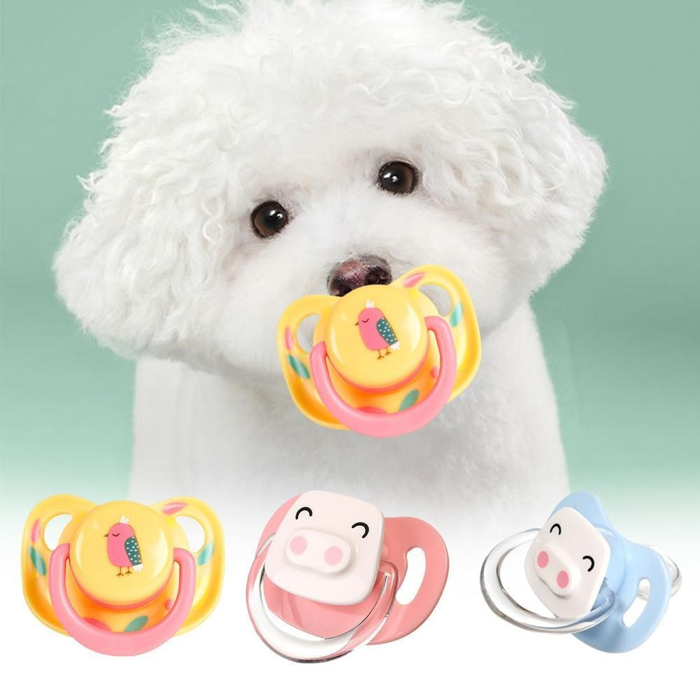 Prático Animal De Estimação Calmante Chupeta Silicone Macio Cão Durável Mordida Molar Brinquedo Mastigar Gato U3l7