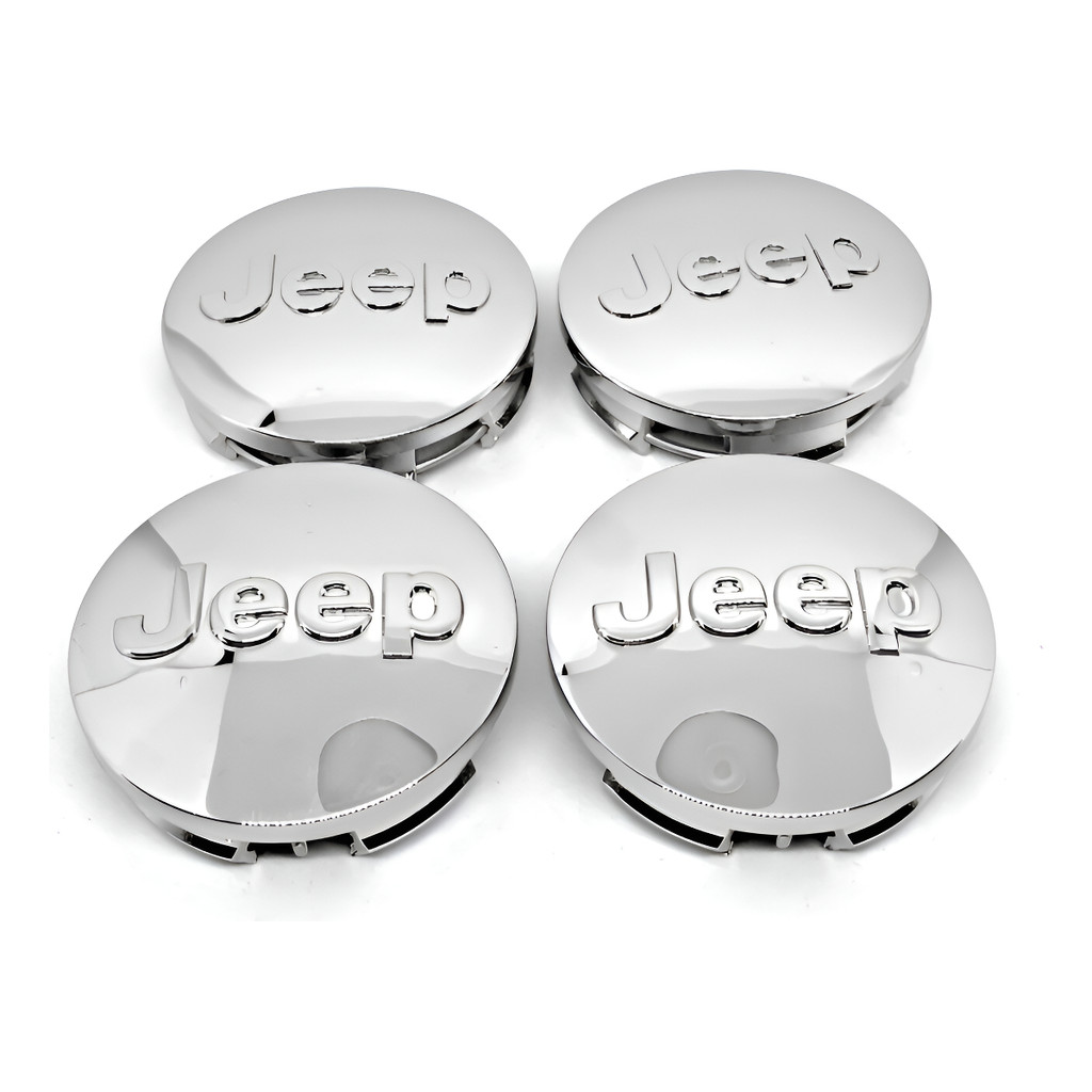 Kit Calotinha Central Roda Jeep Renegade, Compass, Cromado