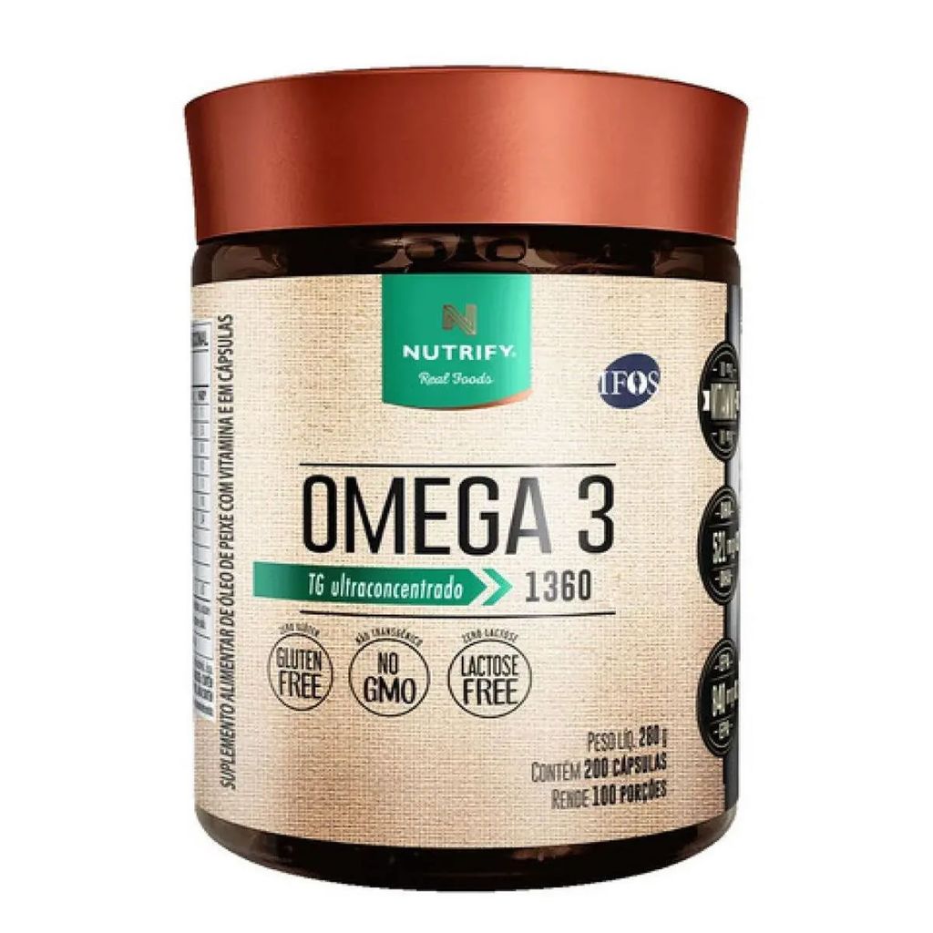 Ômega 3 - 200 Cápsulas - Nutrify