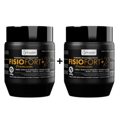 Pomada Massageadora Fisiofort Preta Premium 240g (2Un) Bio Instinto