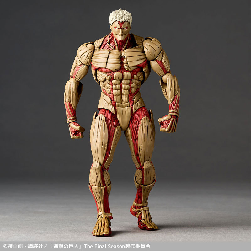 o Boneco Modelo de Ação Super do Titã Blindado Reiner Braun