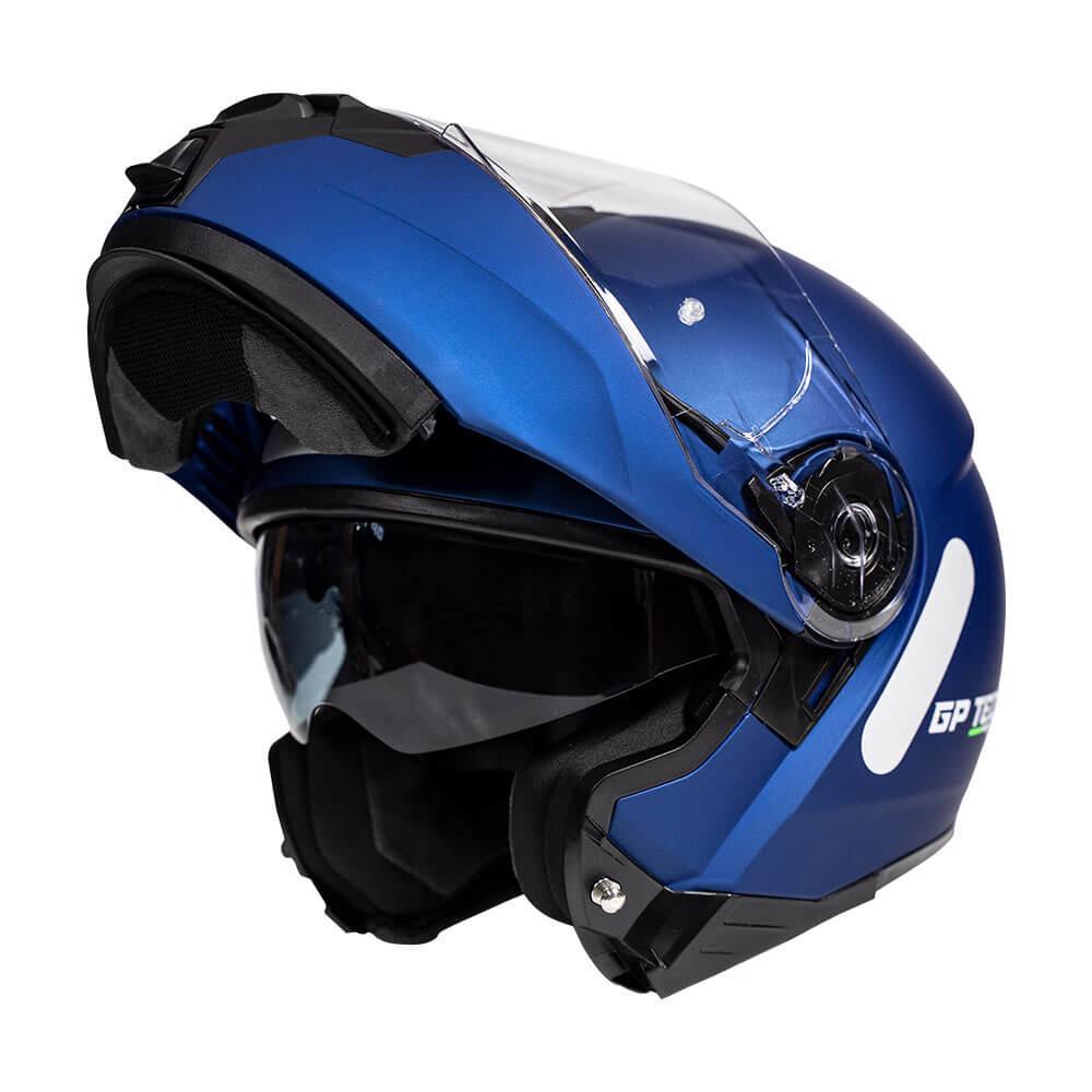 CAPACETE GP TECH A118 SV MONO ARTICULADO FOSCO AZUL