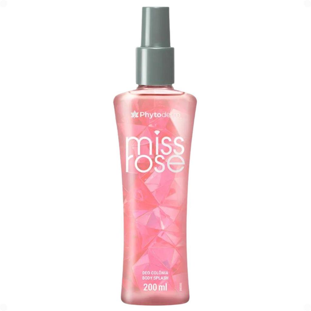 Body Splash Phytoderm Miss Rose Deo Colônia 200ml