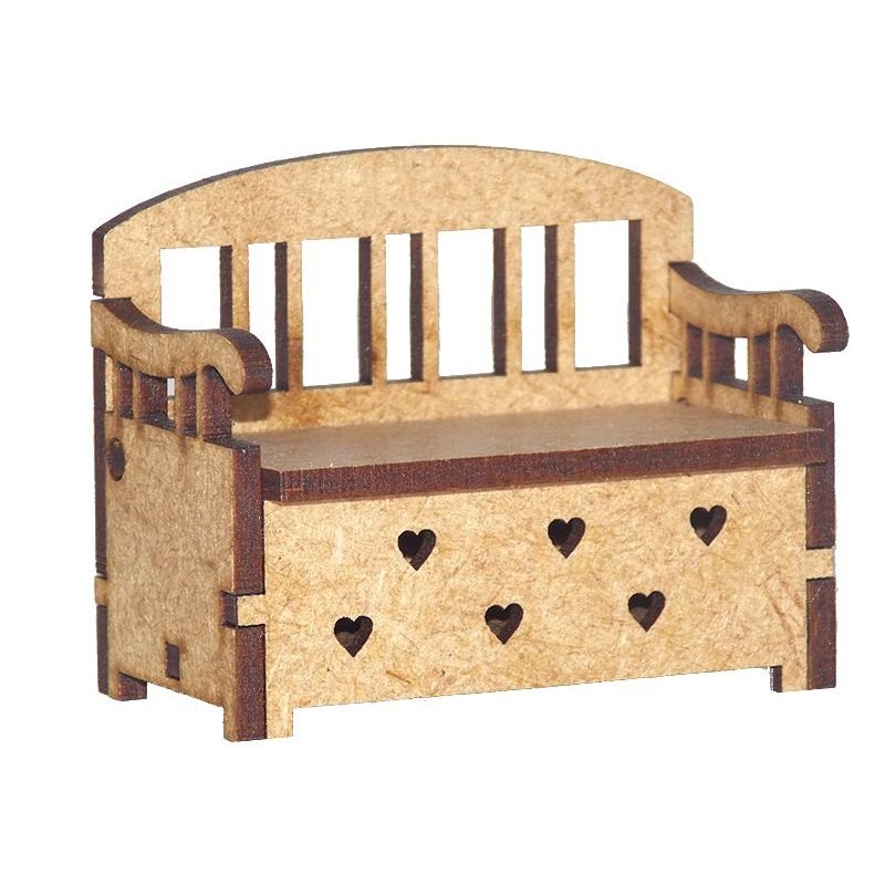 Miniatura Sofá Baú em MDF Woodplan M1035