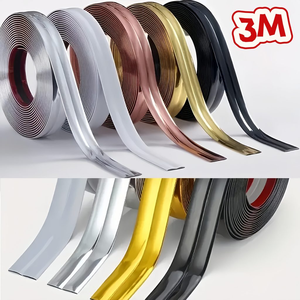Perfil Cantoneira de PVC 10MMX 10MM / 15MMX 15MM com fita 3M / barras de 3 Metros em Oferta na Shopee