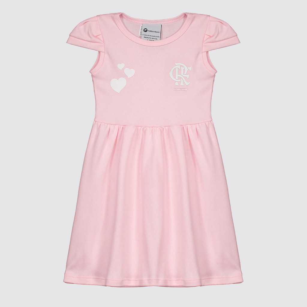 Vestido Flamengo Infantil Rosa em Oferta na Shopee