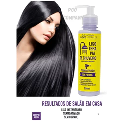 Progressiva de Chuveiro Lisoterapia Organica Sem Formol 200 ml
