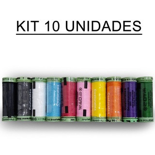Linha para Costura - Kit com 10 cores em Oferta na Shopee