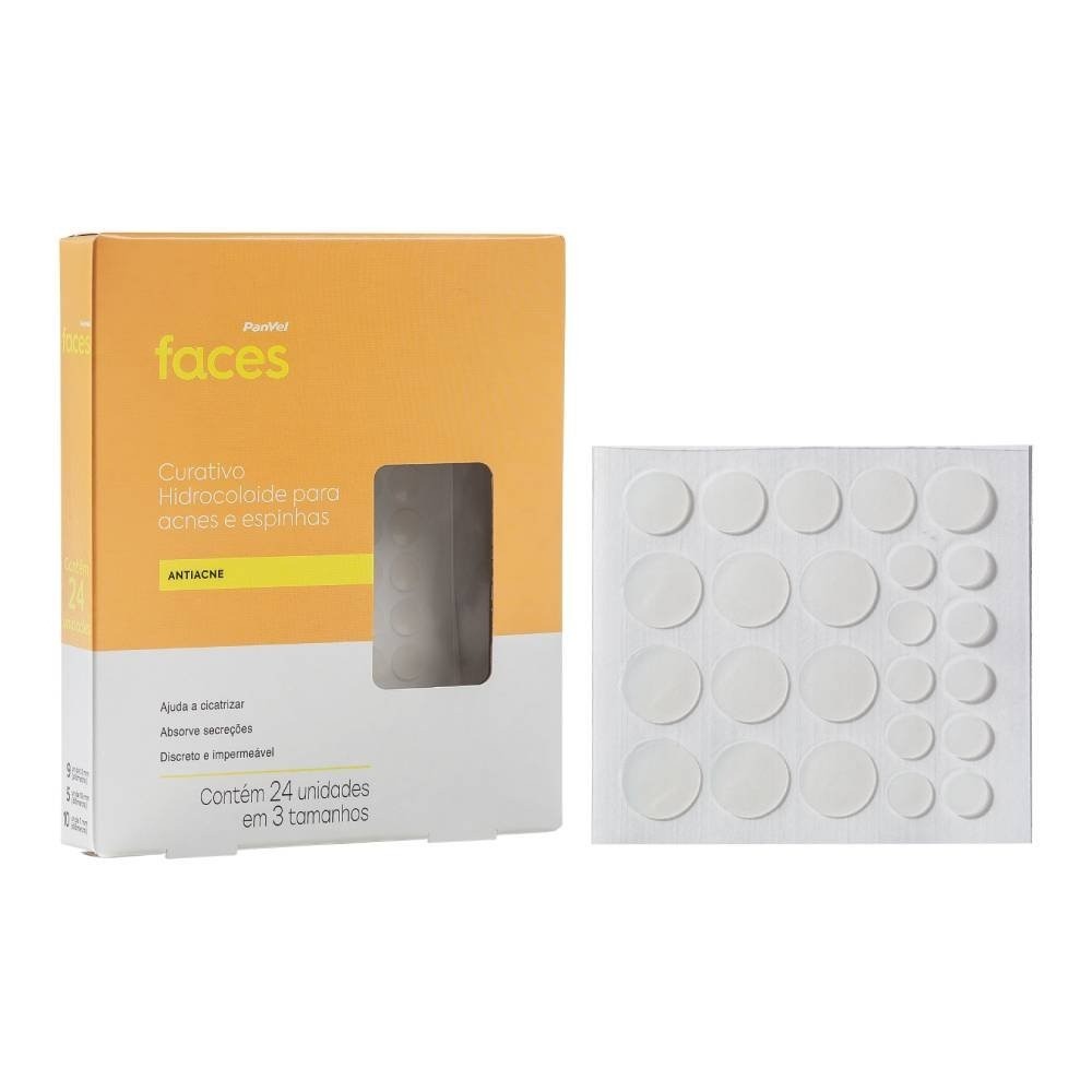 Curativo Secativo Para Acne Panvel Faces Antiacne 24 Unidades em Oferta na Shopee