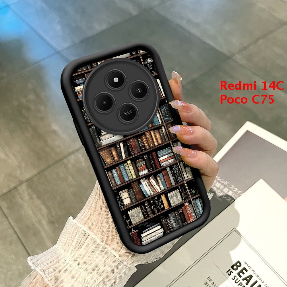 Capinha Para Xiaomi Redmi 14C Poco C75 A4 5G Case Normal Capa De Celular Preto Macio Silicone 6318 TYB em Oferta na Shopee