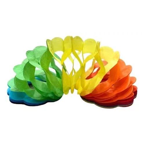 Guirlanda Enfeite Cordão Floral Colorido