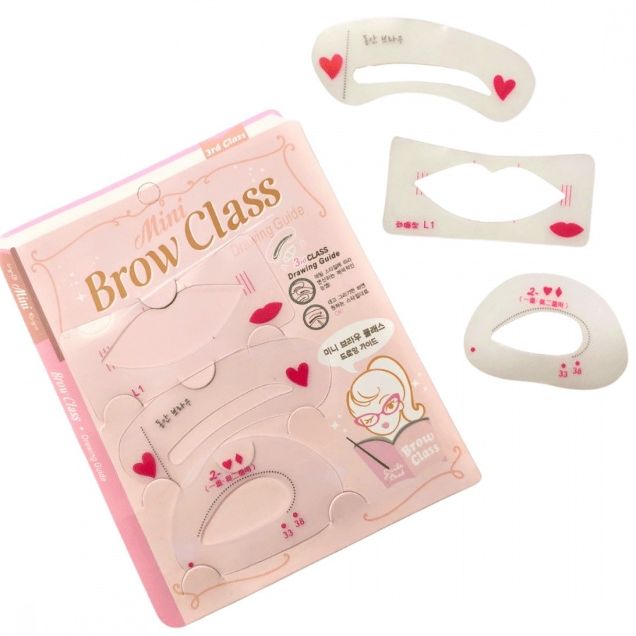 Molde De Maquiagem 3 Unidades - Mini Brow Class PRONTA ENTREGA !