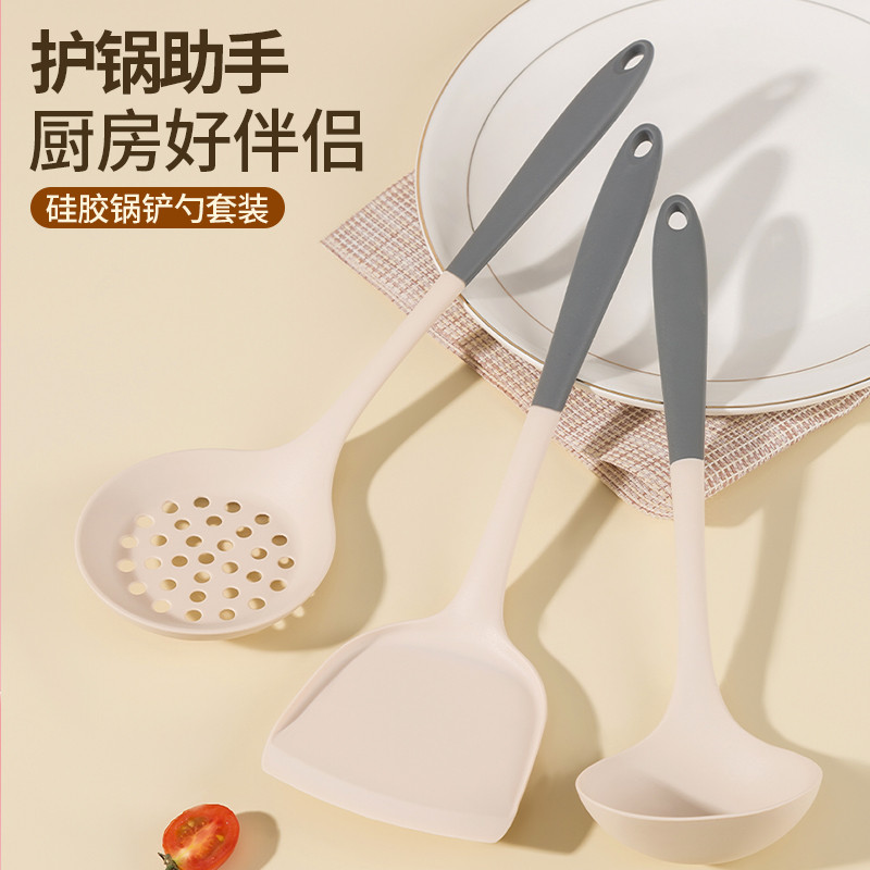 Espátula de Silicone para cozinhar, espátula antiaderente, conjunto especial de utensílios de cozinha, colher de sopa do