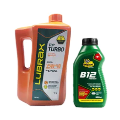 KIT GALÃO DE ÓLEO 15W40 4 LITROS + BARDAHL B12 PREMIUM