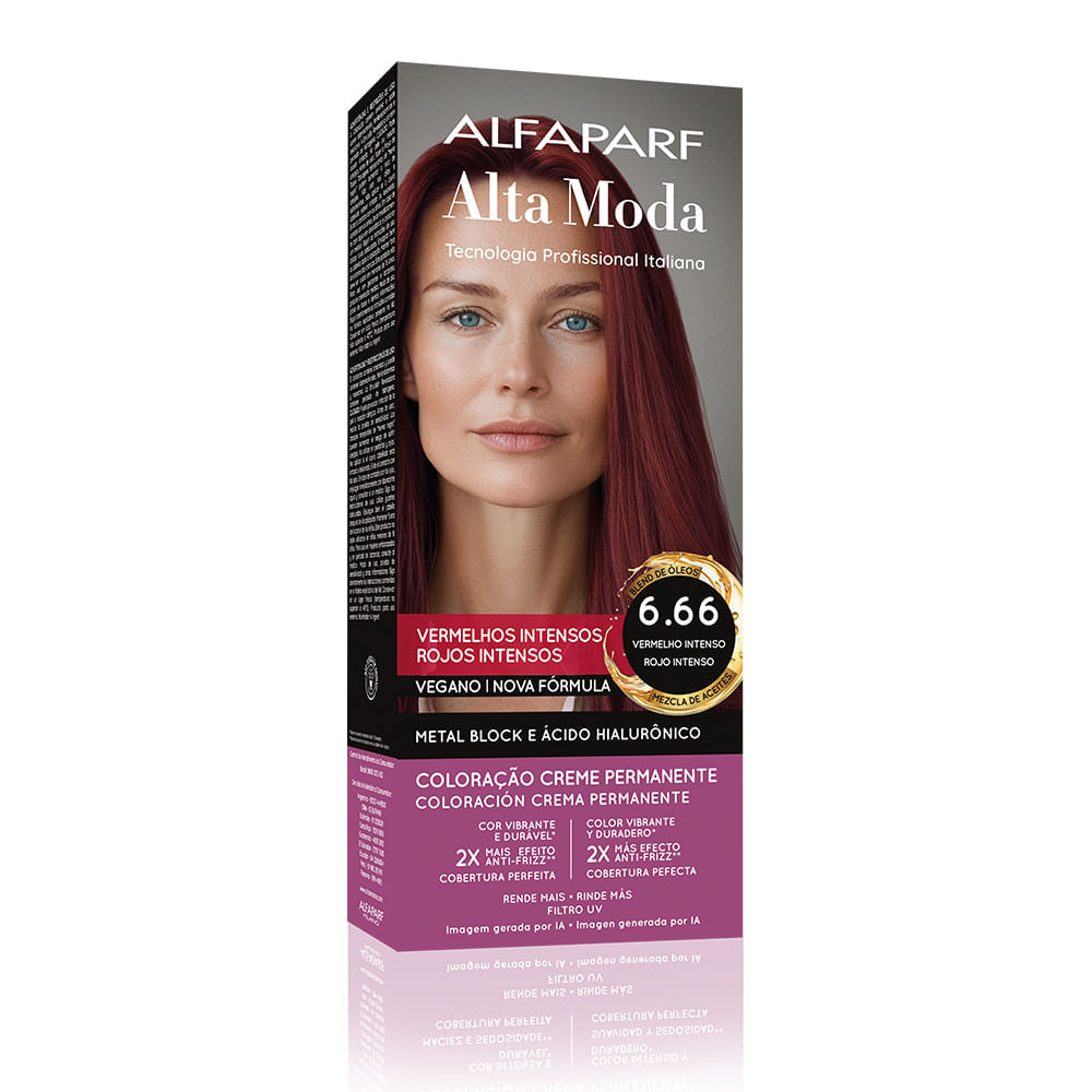 Tintura Alta Moda Vermelhos Especiais Vermelho Intenso 6.66