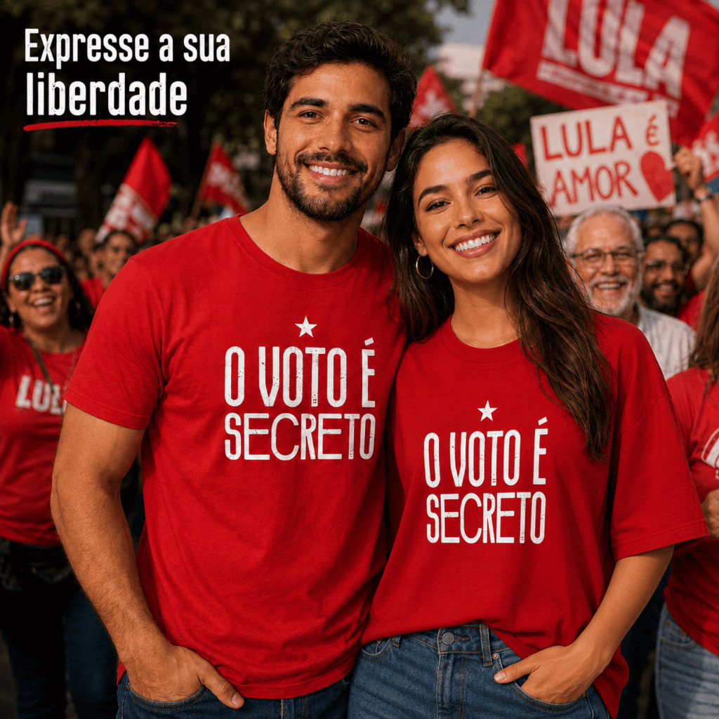 Camiseta Feminina Masculina Estampa Lula 100% Algodão Política Brasil Copa do Mundo