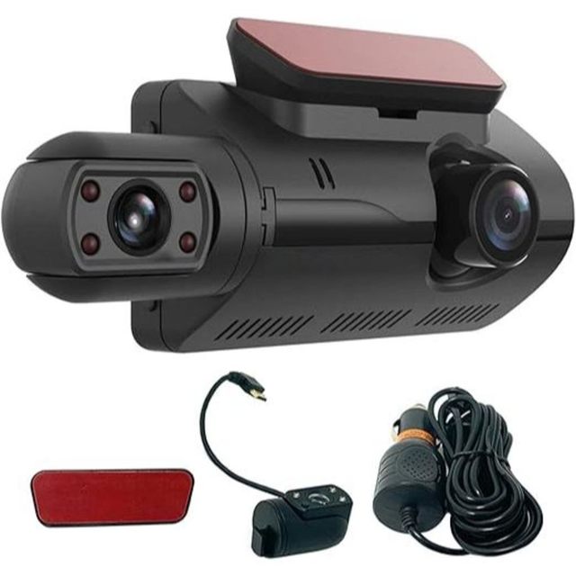 Câmera DVR para Carro Lente Dupla Frontal e Traseira Gravador Monitoramento Visão Noturna