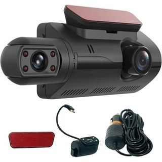 Câmera DVR para Carro Lente Dupla Frontal e Traseira Gravador Monitoramento Visão Noturna