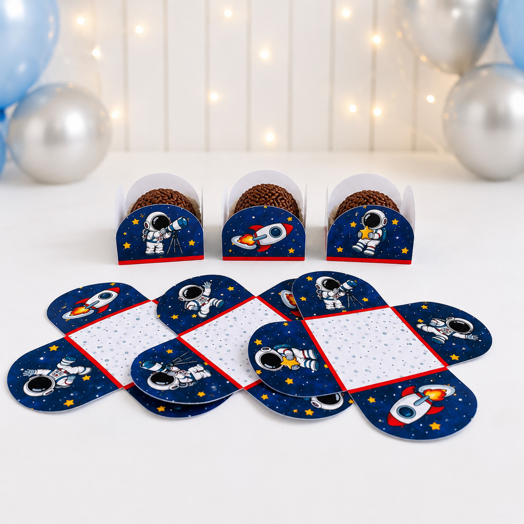 Forminhas de Doce Astronauta / Personalizada no tema / Lembrancinha de Festa /Aniversário