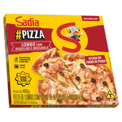 Sadia Pizza lombo com requeijão e mussarela 460g