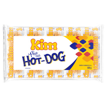 Pão de Hot Dog Kim 10 unid. 500g.