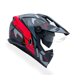 Capacete Moto Bieffe B-trail Conquest Com Óculos Interno