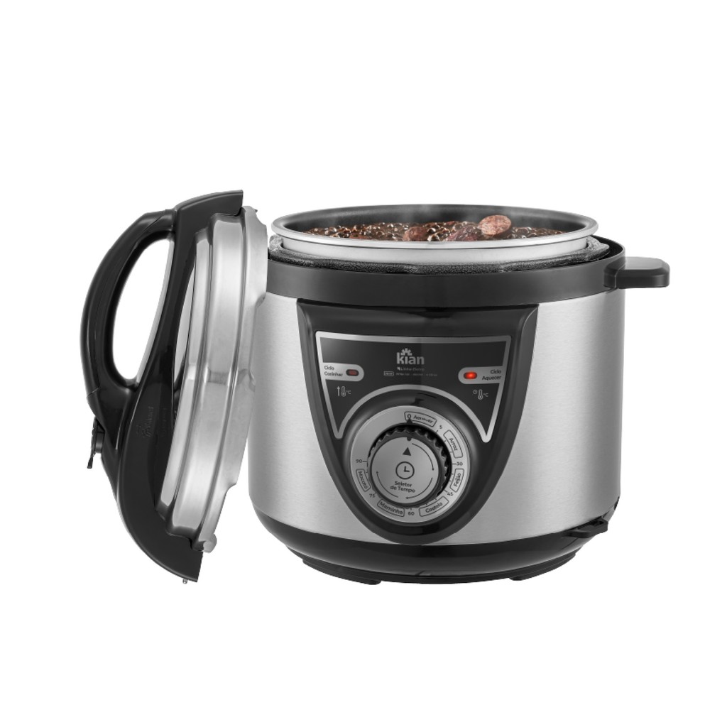 Panela Pressão Elétrica 4L Inox Kian