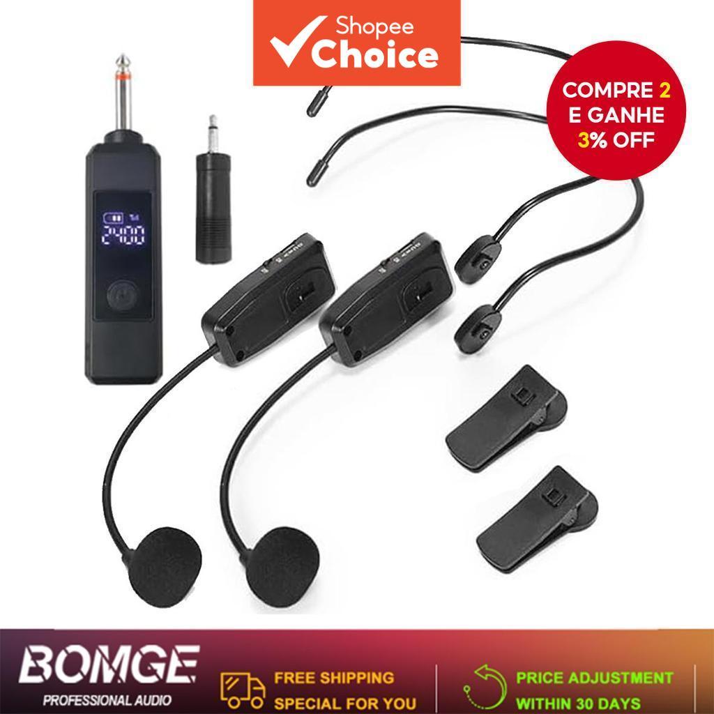  Microfone de clipe sem fio UHF para saxofone, transmissor e receptor, kit profissional para apresentações de palco