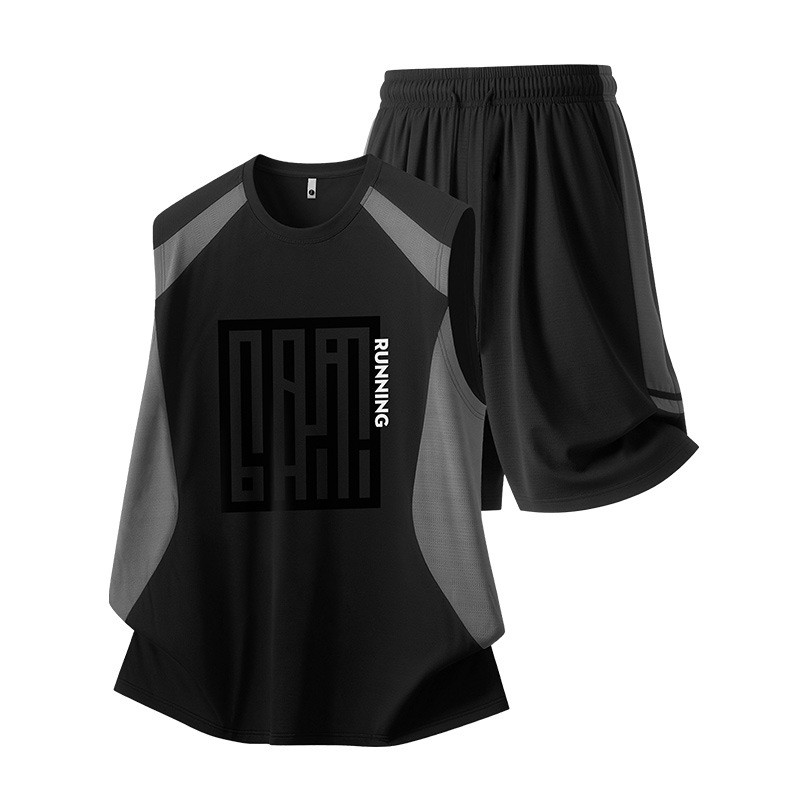 80-170KG Roupas masculinas plus size Roupas masculinas plus size 180kg Plus Size Colete de seda gelada Terno masculino a