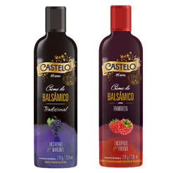 Kit Creme Balsâmico Tradicional e Framboesa Castelo