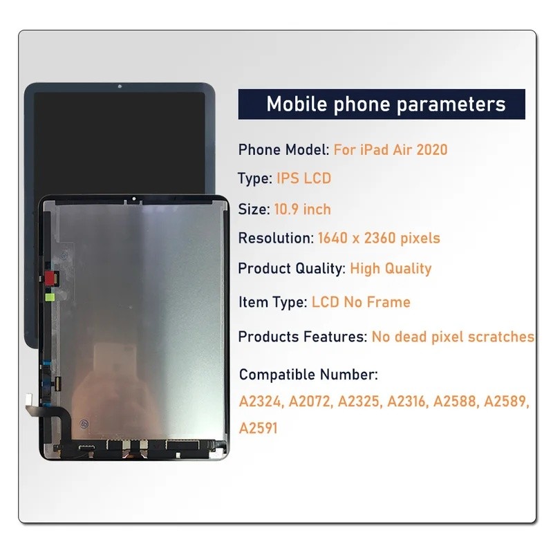 10.9 " Para iPad Ar 4 2020 LCD Air4 A2324 A2325 Display Digitador Da Tela De Toq